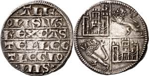 Alfonso X (1252-1284). Burgos. Dinero de ... 