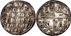 Alfonso X (1252-1284). Sevilla. Dinero de ... 