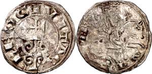 Alfonso VII (1126-1157). Nájera. Dinero. ... 