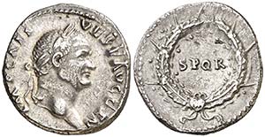 (73 d.C.). Vespasiano. Denario. (Spink ... 