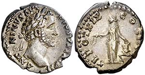(155-156 d.C.) Antonino pío. Denario. ... 
