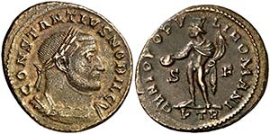 (303-305 d.C.). Constancio I, Cloro. ... 