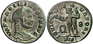 (312 d.C.). Maximino II, Daza. Siscia. ... 