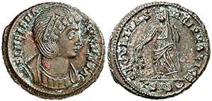 (328-329 d.C.). Helena. Siscia. AE 19. ... 