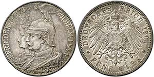 1901. Alemania. Prusia. Guillermo II. A ... 