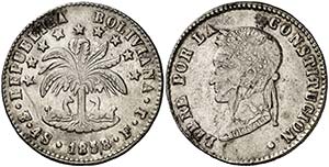 1858. Bolivia. Potosí. FJ. 4 soles. (Kr. ... 