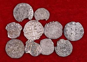 Lote de 10 monedas medievales francesas de ... 