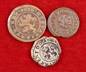 Felipe III. Segovia. Lote de 3 monedas: 2 ... 