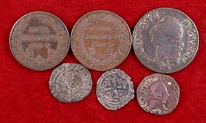 (s. XV-XVIII). Francia. Lote de 6 monedas en ... 