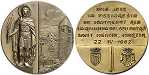 1962. Sentmenat. (Cru.Medalles falta). 76,91 ... 