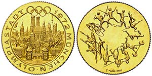 1972. Medalla conmemorativa de la Olimpiada ... 