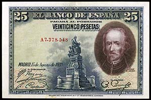 1928. 25 pesetas. (Ed. B112a) (Ed. 328a). 15 ... 