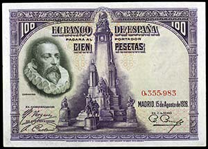 1928. 100 pesetas. (Ed. C6) (Ed. 355). 15 de ... 