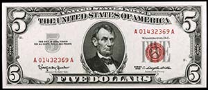 1963. Estados Unidos. 5 dólares. (Pick ... 