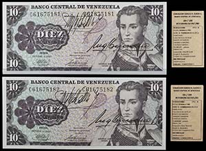 1981. Venezuela. Banco Central. CdMB. 10 ... 