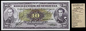 1988. Venezuela. Banco Central. TDLR. 10 ... 