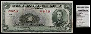 1941. Venezuela. Banco Central. ABNC. 20 ... 