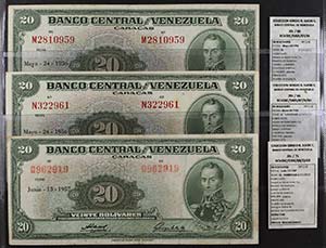 1956 y 1957. Venezuela. Banco Central. ABNC. ... 