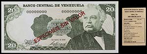 1981. Venezuela. Banco Central. TDLR. 20 ... 