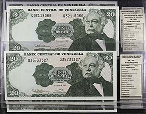 1992. Venezuela. Banco Central. CBNC. 20 ... 