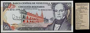 1992. Venezuela. Banco Central. TDLR. 50 ... 