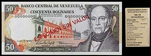 1995. Venezuela. Banco Central. TDLR. 50 ... 
