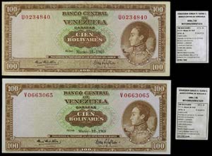 1969. Venezuela. Banco Central. TDLR. 100 ... 