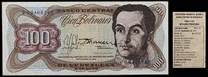 1979. Venezuela. Banco Central. BDDK. 100 ... 
