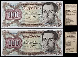 1992. Venezuela. Banco Central. TDLR. 100 ... 