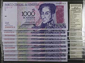 1998. Venezuela. Banco Central. CdMV. 1000 ... 