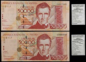 2006. Venezuela. Banco Central. CdMV. 50000 ... 