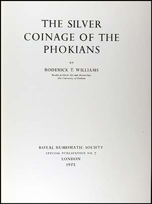 WILLIAMS, R. T.: The silver coinage of the ... 