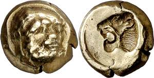 (478-455 a.C.). Lesbos. Mytilene. Hekté. ... 