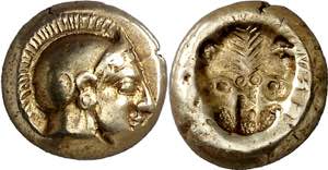 (478-455 a.C.). Lesbos. Mytilene. Hekté. ... 