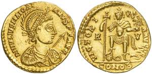 (458-461 d.C.). Majoriano. Ravenna. Sólido. ... 