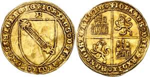 Juan II (1406-1454). Burgos. Dobla de la ... 
