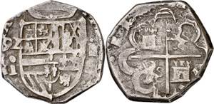 1592. Felipe II. Segovia. I. 2 reales. (AC. ... 
