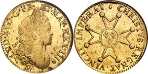Francia. 1718. Luis XV. W (Lille). 1 luis de ... 