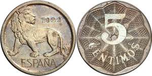 1929. Alfonso XIII. 5 céntimos. (AC. 17). ... 