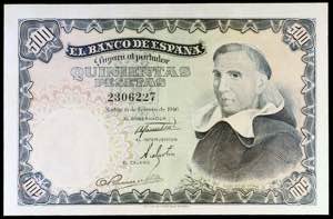 1946. 500 pesetas. (Ed. D53) (Ed. 452). 19 ... 