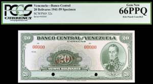 Venezuela. s/d (1941-59). Banco Central. 20 ... 