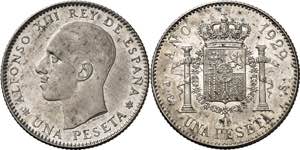 1929*1928. Alfonso XIII. PCS. 1 peseta. (AC. ... 