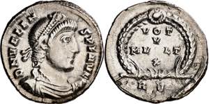(364-367 d.C.). Valente. Roma. Siliqua. ... 