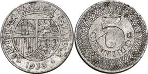 1938. II República. 5 céntimos. (AC. 5). ... 