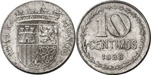 1938. II República. 10 céntimos. (AC. 9). ... 