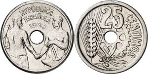 1932. II República. 25 céntimos. (AC. 11, ... 