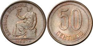 1937*34. II República. 50 céntimos. (AC. ... 