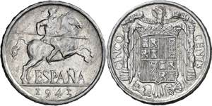 1941. Franco. 5 céntimos. (AC. 2). 1,14 g. ... 