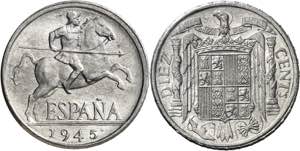 1945. Franco. 10 céntimos. (AC. 11). 1,85 ... 