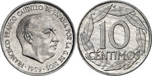 1959. Franco. 10 céntimos. (AC. 16). 0,77 ... 